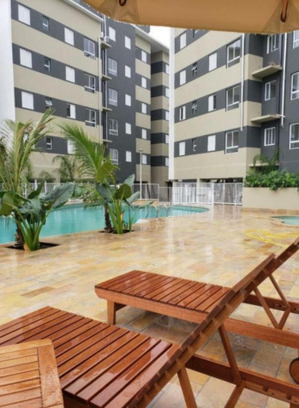 Jardim Das Palmeiras II Home Resort Jp2 Ubatuba - Apartamento Com 2 Dorms, 1 Suite, Churrasqueira Gourmet, Piscina Adulto E Infantil, Jacuzzi Aquecida, Sauna, Academia, Salao De Jogos E Playground Esterno foto