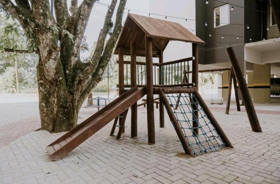 Jardim Das Palmeiras II Home Resort Jp2 Ubatuba - Apartamento Com 2 Dorms, 1 Suite, Churrasqueira Gourmet, Piscina Adulto E Infantil, Jacuzzi Aquecida, Sauna, Academia, Salao De Jogos E Playground Esterno foto